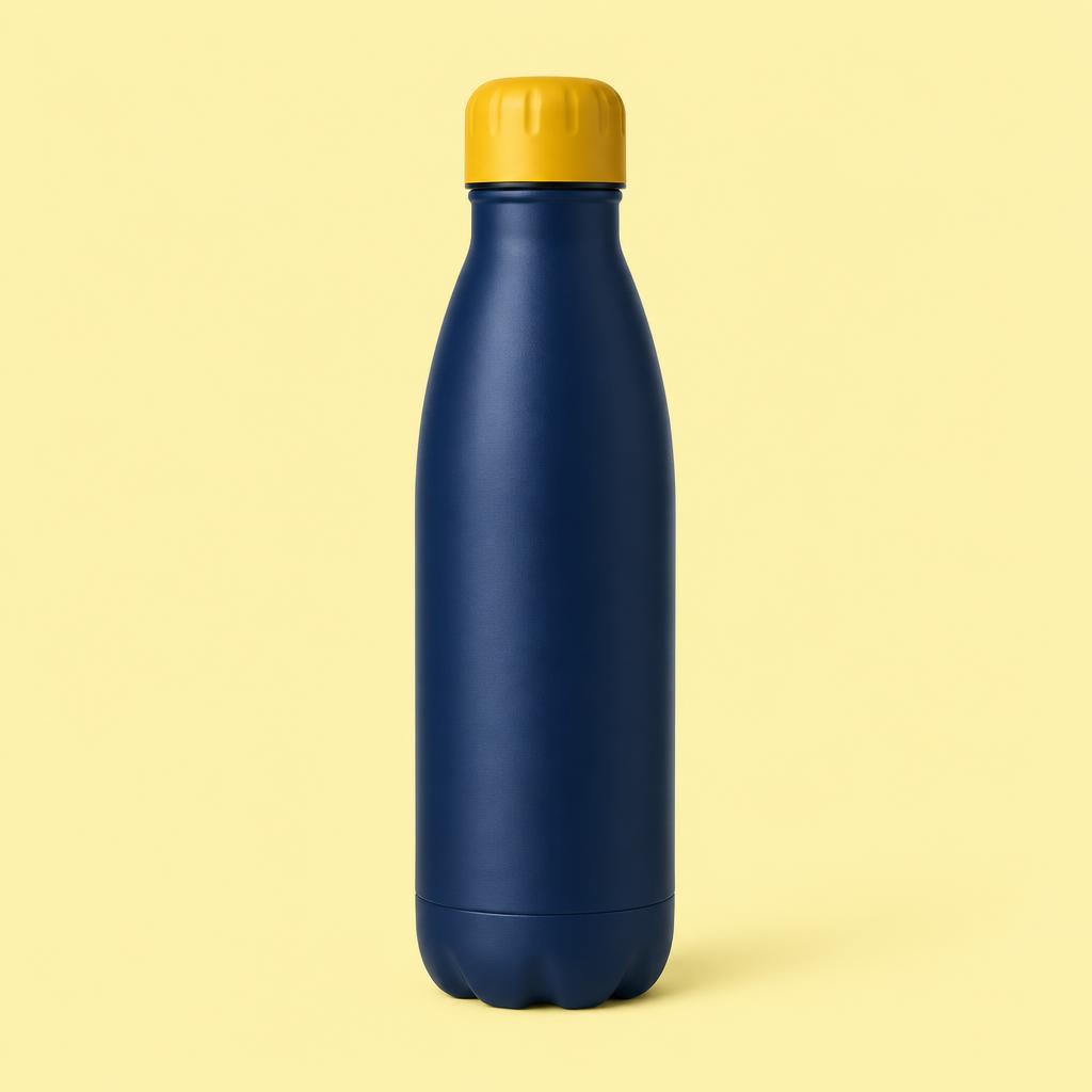 Bottle with Navy lid
